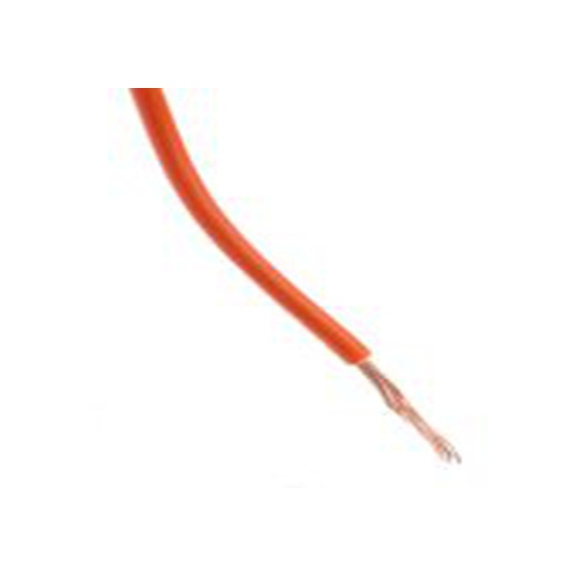 RS PRO,536-203,RS PRO 橙色电线, 0.75 mm², 100m长, 18 AWG, 300/500 V, 最高+70°C, PVC绝缘