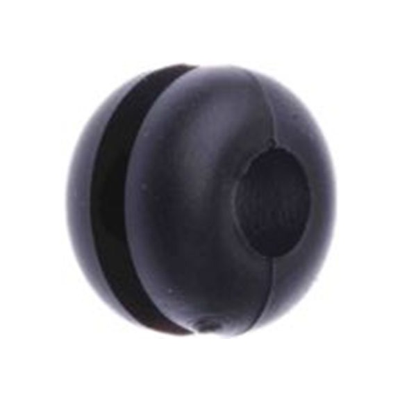 RS PRO,543-197,电缆垫圈  黑色 聚氯乙烯 电缆垫圈, 4 mm最大电缆直径, 6.4 mm面板孔径