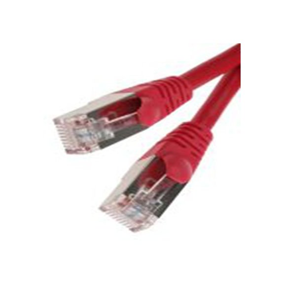 RS PRO,556-225,0.5 m Cat5e 以太网电缆, F/UTP屏蔽, 红色 聚氯乙烯护套, RJ45 公转RJ45 公