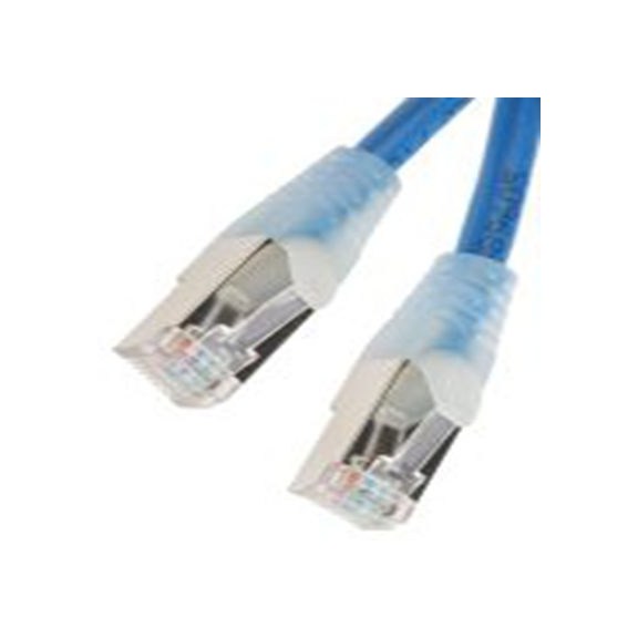 RS PRO,556-285,0.5 m Cat5e 以太网电缆, F/UTP屏蔽, 蓝色 聚氯乙烯护套, RJ45 公转RJ45 公