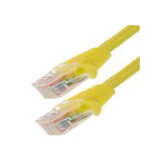 RS PRO,556-437,2 m Cat5e 以太网电缆, U/UTP屏蔽, 黄色 低烟，无卤护套, RJ45 公转RJ45 公