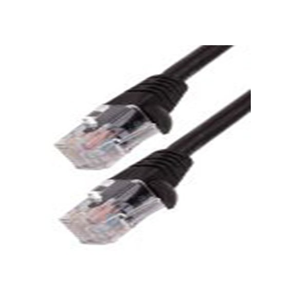 RS PRO,556-594,2 m Cat5e 以太网电缆, 无屏蔽, 黑色 低烟，无卤护套, RJ45 公转RJ45 公