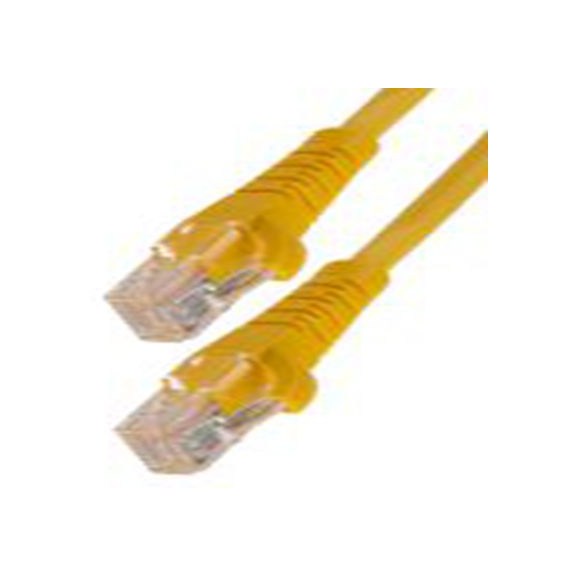 RS PRO,556-821,1 m Cat5e 以太网电缆, U/UTP屏蔽, 黄色 低烟，无卤护套, RJ45 公转RJ45 公