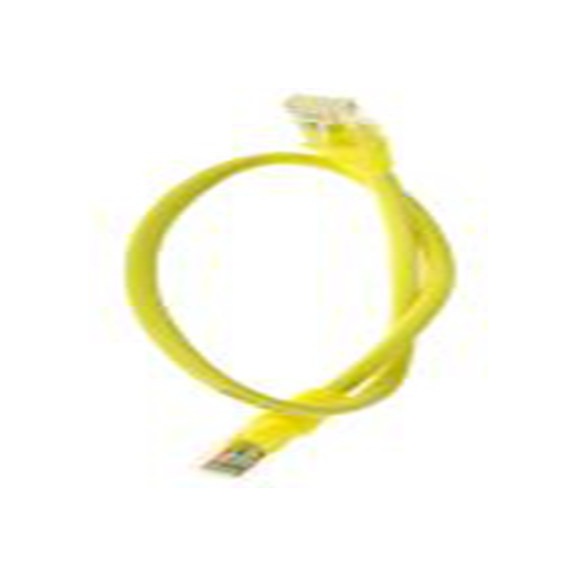 RS PRO,556-825,0.5 m Cat5e 以太网电缆, U/UTP屏蔽, 黄色 低烟，无卤护套, RJ45 公转RJ45 公