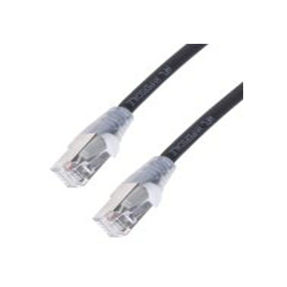 RS PRO,556-843,0.5 m 6 类 以太网电缆, F/UTP屏蔽, 黑色 低烟，无卤护套, RJ45 公转RJ45 公