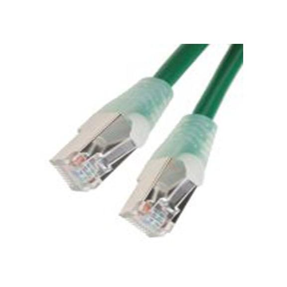 RS PRO,557-008,0.5 m Cat5e 以太网电缆, F/UTP屏蔽, 绿色 聚氯乙烯护套, RJ45 公转RJ45 公