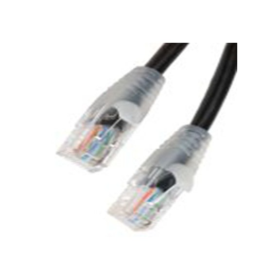RS PRO,557-026,0.5 m Cat5e 以太网电缆, 无屏蔽, 黑色 聚氯乙烯护套, RJ45 公转RJ45 公