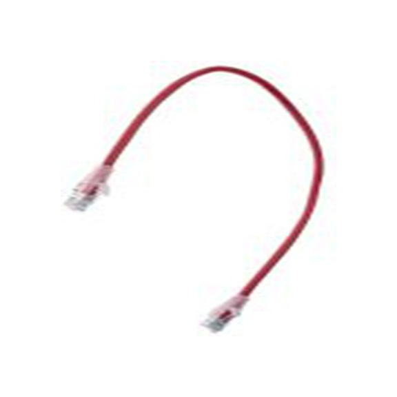 RS PRO,557-458,0.5 m Cat5e 以太网电缆, U/UTP屏蔽, 红色 聚氯乙烯护套, RJ45 公转RJ45 公
