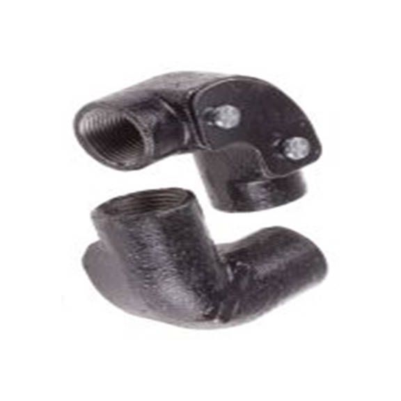 RS PRO,606-125,电缆导管 导管配件, M20螺纹, 钢制, 20 mm标称尺寸, 搪瓷表面, 黑色