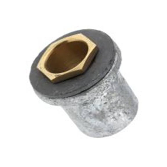 RS PRO,619-957,管接头 导管配件, M20螺纹, 钢制, 20 mm标称尺寸, 镀锌表面, 灰色