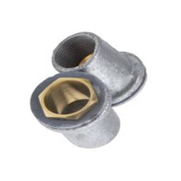 RS PRO,619-963,管接头 导管配件, M25螺纹, 钢制, 25 mm标称尺寸, 镀锌表面, 灰色