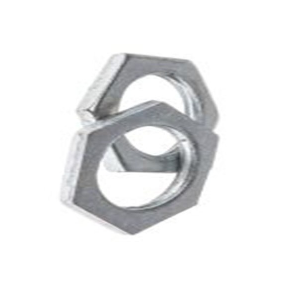 RS PRO,621-118,M20 锁紧螺母, 钢制, 银色