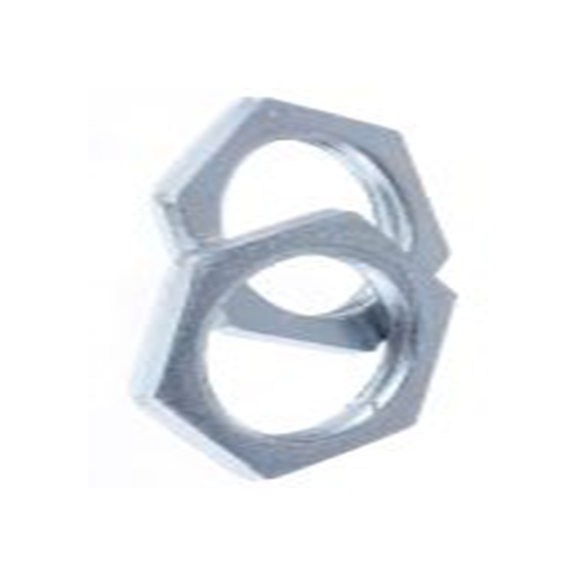 RS PRO,621-124,M25 锁紧螺母, 钢制, 银色