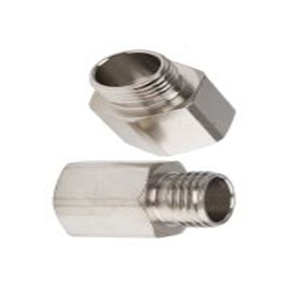 RS PRO,623-899,电缆导管 导管配件, PG9 to M16螺纹, 黄铜制, 9 mm标称尺寸, 镍表面, 灰色