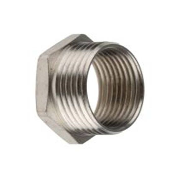 RS PRO,623-956,电缆导管 导管配件, PG21 to M25螺纹, 黄铜制, 21 mm标称尺寸, 镍表面, B/PG21-M25/TC系列