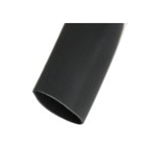 RS PRO,666-903,RS PRO 阻燃 聚烯烃 热缩管, 黑色, Φ9.5 mm, 12m长, 2:1收缩比, 4.8 mm收缩径