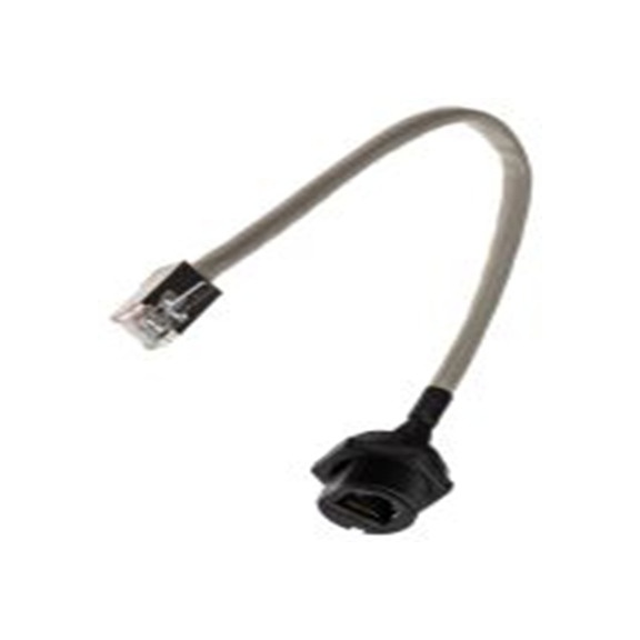 RS PRO,111-6736,200 mm Cat5e 以太网电缆, 屏蔽双绞线 (STP)屏蔽, 灰色 聚氯乙烯护套, RJ45 公转RJ45 母插