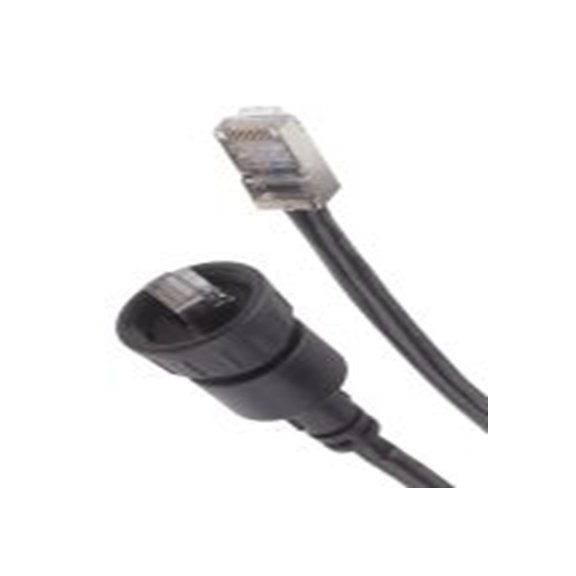 RS PRO,111-6737,2 m Cat5e 以太网电缆, 无屏蔽, 黑色 聚氯乙烯护套, 直向 公转直 公, GTC Sealed系列