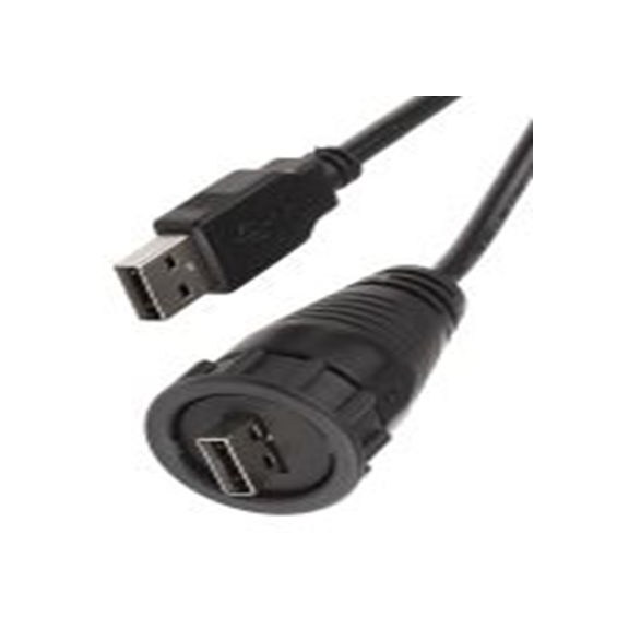 RS PRO,111-6752,RS PRO , USB A 型 公转USB A 型 公, 2.1 m长, USB 2.0, 黑色, GT111220系列