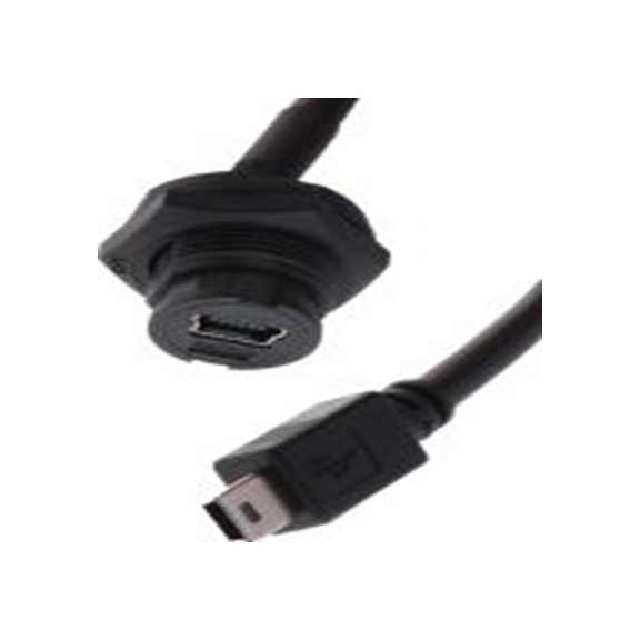 RS PRO,111-6755,RS PRO , 微型 USB B 型 公转微型 USB B 型 母插, 200 mm长, 黑色, GT114200系列