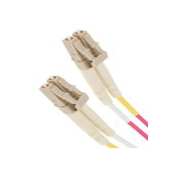 RS PRO,121-3906,2芯 OM4 单工/双工 光纤电缆, 5 m长, Φ900 μm线芯, 低烟，无卤 浅绿色, 紫色护套