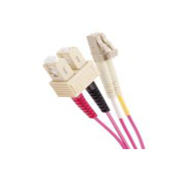 RS PRO,121-3908,OM4 单工/双工 光纤电缆, 1 m长, Φ900 μm线芯, 低烟，无卤 浅绿色, 紫色护套