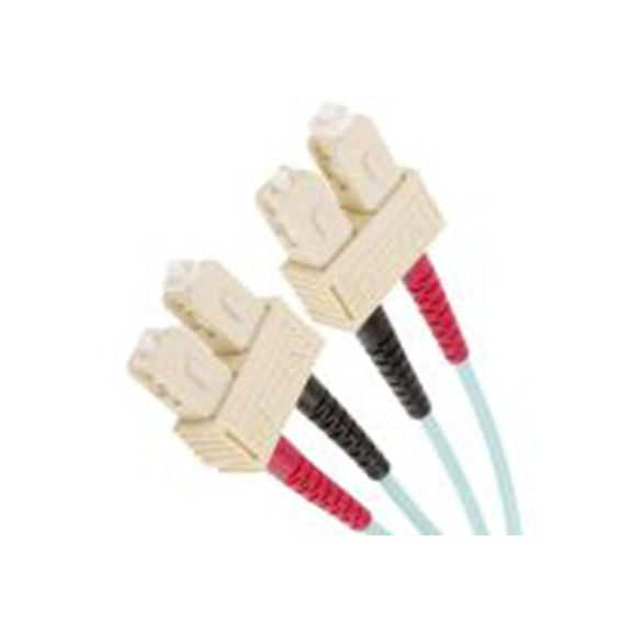 RS PRO,121-3913,OM3 多模 光纤电缆, 1 m长, Φ900 μm线芯, 低烟，无卤 紫色, 浅绿色护套