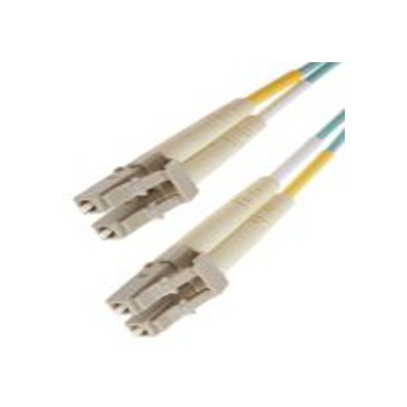 RS PRO,121-3920,OM3 多模 光纤电缆, 3 m长, Φ900 μm线芯, 低烟，无卤 紫色, 浅绿色护套