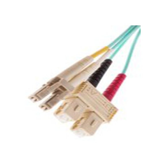 RS PRO,121-3938,OM4 单工和双工 光纤电缆, 1 m长, Φ900 μm线芯, 低烟，无卤 浅绿色, 紫色护套