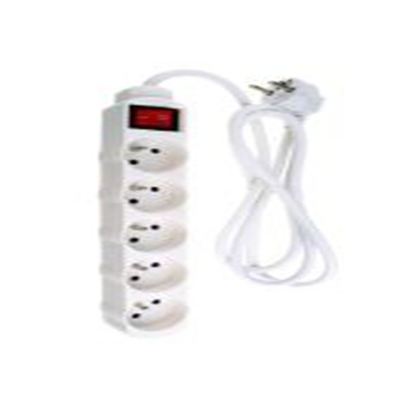 RS PRO,122-1095,RS PRO 白色插排, 额定电压230 V 交流, 5个E 型 - 法式插座, 电缆长1.5m