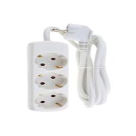 RS PRO,122-1099,RS PRO 白色插排, 额定电压230 V 交流, 3个F 型 - 德式 Schuko 插座, 电缆长1.5m