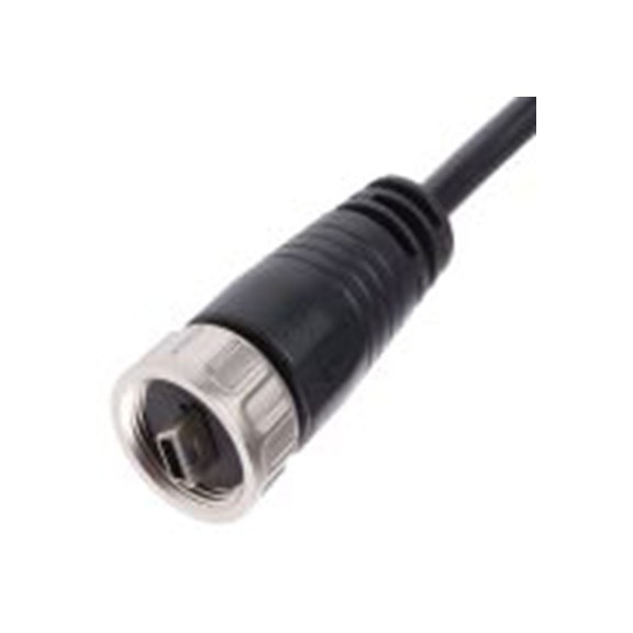 RS PRO,122-3028,RS PRO , 微型 USB B 型 公转USB A 型 公, 2 m长, USB 2.0, 黑色, GT214320系列