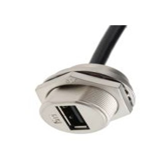 RS PRO,122-3031,RS PRO , USB A 型 公转USB A 型 母插, 225.5 mm长, USB 2.0, 黑色, GT116320系列