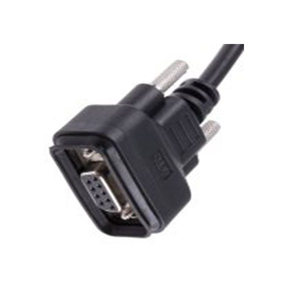 RS PRO,122-3039,RS PRO 串行电缆, D-Sub 9针 母插转无端接 母插, 2 m长, 黑色 聚氯乙烯护套, UL标准, GTC Sealed系列