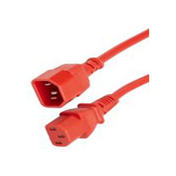 RS PRO,123-0938,3 m 电源线, 250 V, 直向转直 聚氯乙烯, 红色, 符合ENEC标准