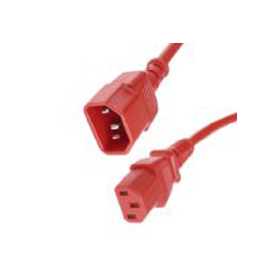 RS PRO,123-0939,5 m 电源线, 250 V, 直向转直 聚氯乙烯, 红色, 符合ENEC标准