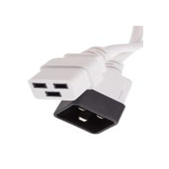 RS PRO,123-0943,2 m 电源线, 250 V, 直向转直 聚氯乙烯, 白色, 符合ENEC标准