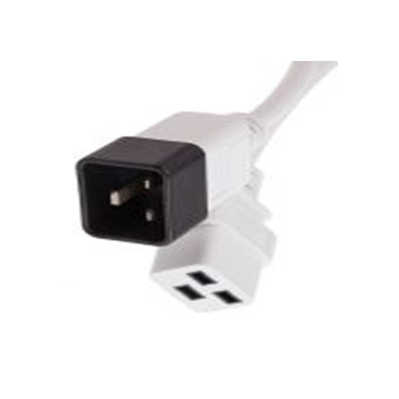 RS PRO,137-3373,1 m 电源线, IEC C19转IEC C20, 白色, 符合CE标准
