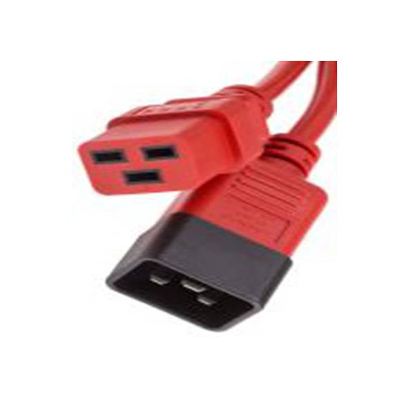 RS PRO,123-0946,3 m 电源线, 250 V, 直向转直 聚氯乙烯, 红色, 符合ENEC标准