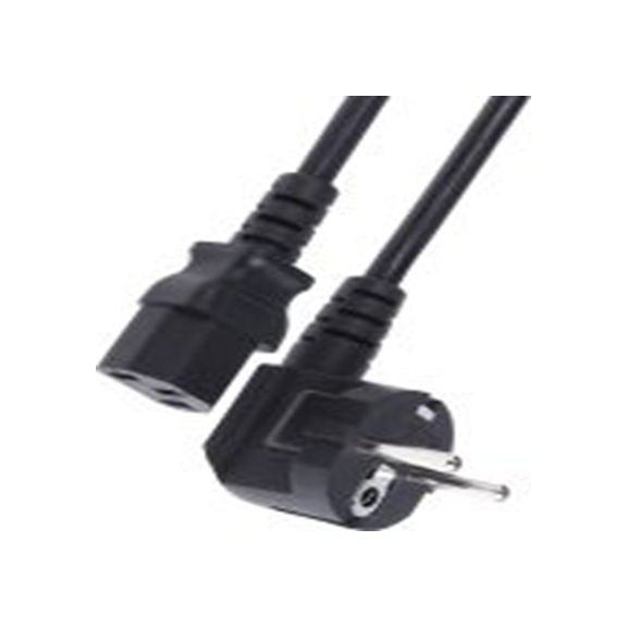 RS PRO,123-0958,2 m 电源线, 250 V, 直向转CEE 7/7 低烟，无卤, 黑色, 符合ENEC, VDE标准