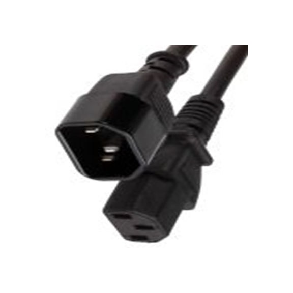 RS PRO,123-0961,3 m 电源线, 250 V, 直向转直 低烟，无卤, 黑色, 符合ENEC标准