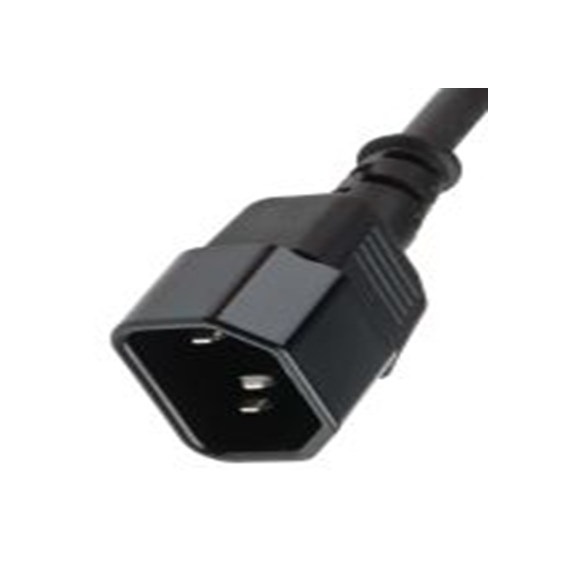 RS PRO,123-0962,5 m 电源线, 250 V, 直向转直 低烟，无卤, 黑色, 符合ENEC标准