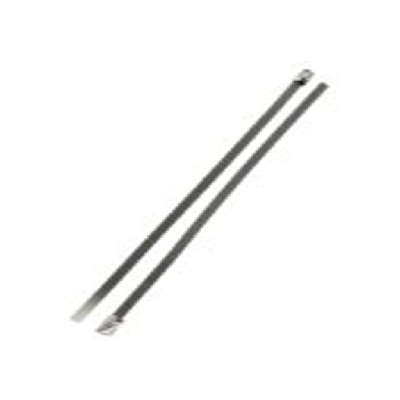 RS PRO,123-5034,不锈钢 电缆扎带, 滚珠, 无卤素, 银色, 200 mm长x4.6 mm宽, 79kg拉伸强度