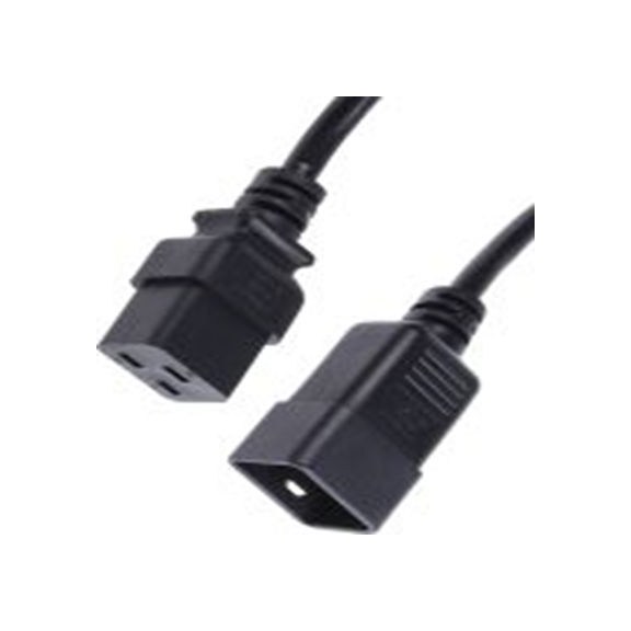 RS PRO,137-3360,3 m 电源线, 250 V, 直向转直 聚氯乙烯, 黑色, 符合ENEC标准