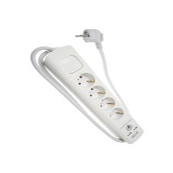 RS PRO,146-6743,白色 延长线, 额定电压250 V, 4个 YC13H插座, 电缆长1.5 m, IP20防护等级