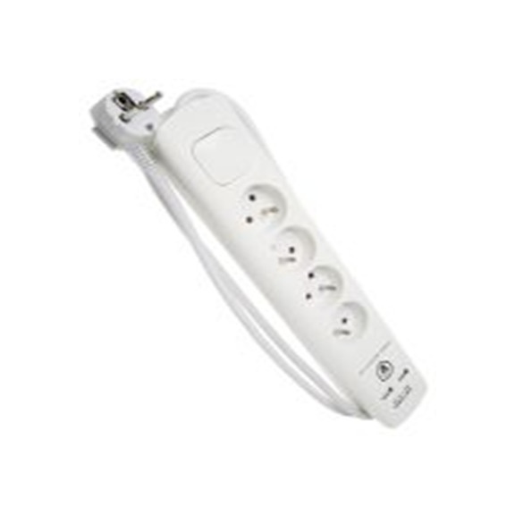 RS PRO,146-6747,白色 延长线, 额定电压250 V, 4个 E 型插座, 电缆长1.5 m, IP20防护等级