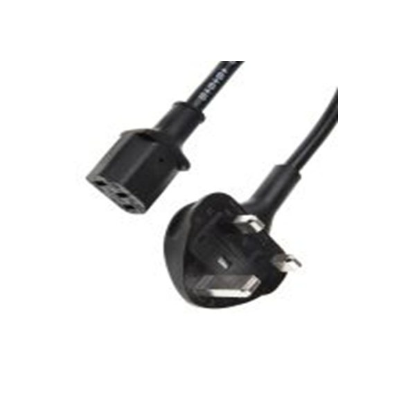 RS PRO,146-9110,5 m 电源线, 250 V, IEC C13转BS1363 聚氯乙烯, 黑色, 符合EN 50525-2-11, EN 60320-1, IEC 60320-1标准