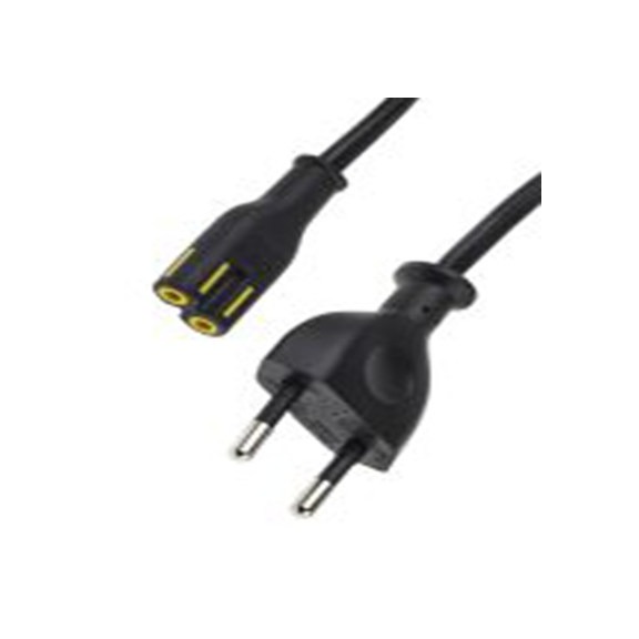 RS PRO,146-9111,5 m 电源线, 300 V, IEC C7转BS1363 聚氯乙烯, 黑色, 符合CE, EN 50525-2-11, VDE标准