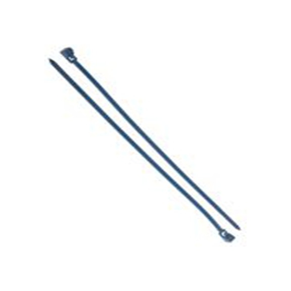 RS PRO,172-1769,金属可检测尼龙 电缆扎带, 易松开, UL94HB, 蓝色, 250 mm长x4.5 mm宽, 222N拉伸强度