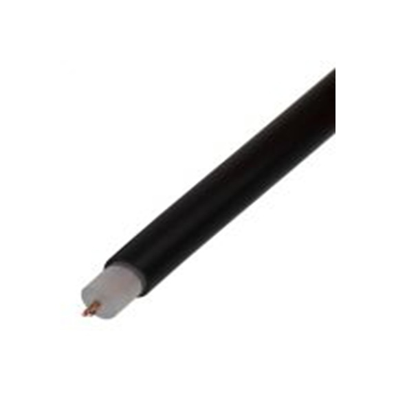 RS PRO,173-6018,黑色 EHT PVC 绝缘设备电线 架空电缆, 0.5 mm², 25 m长 7/0.3 mm, 20 AWG 聚乙烯, 25 kV, 最高70 °C